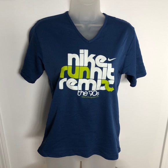 NWOT Nike Run Hit Remix the 90’s VTG Tee Top - Picture 1 of 5